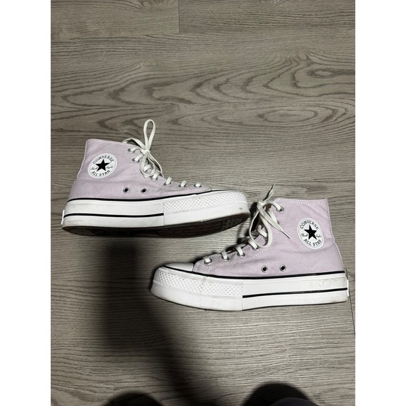Converse Chuck Taylor All Star Lift Platform High Top Sneakers Lavender size 9 - Picture 2 of 7